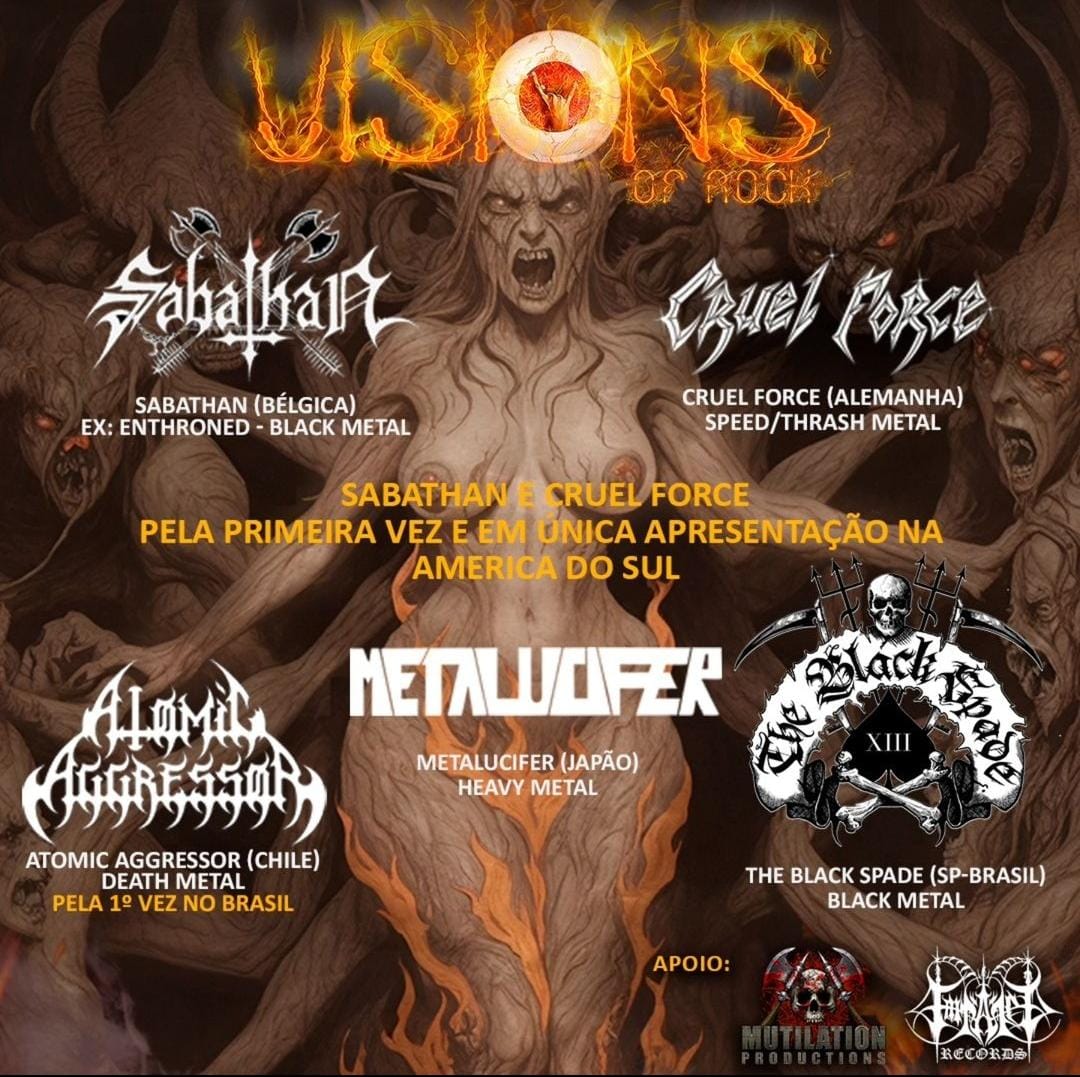 Cartaz de show em São Paulo, 18 de outubro de 2025 às 18:00