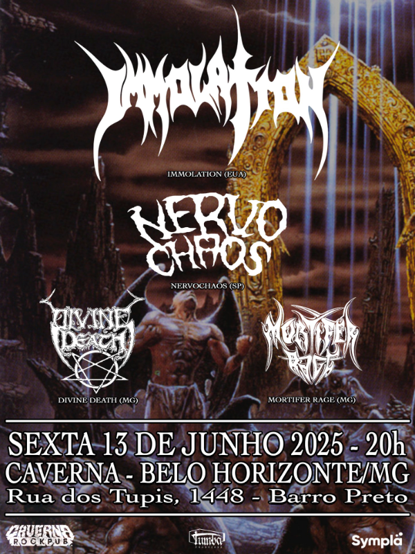Cartaz de show em Belo Horizonte, 13 de junho de 2025 às 20:00