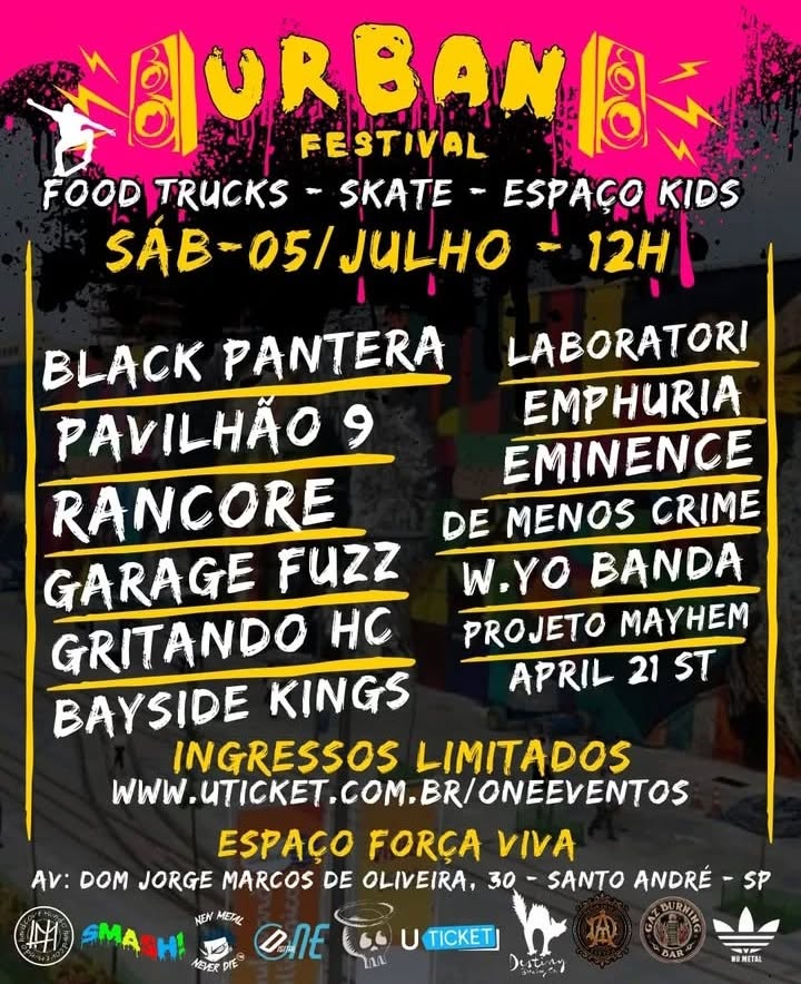 Cartaz de show em Santo André, 5 de julho de 2025 às 12:00
