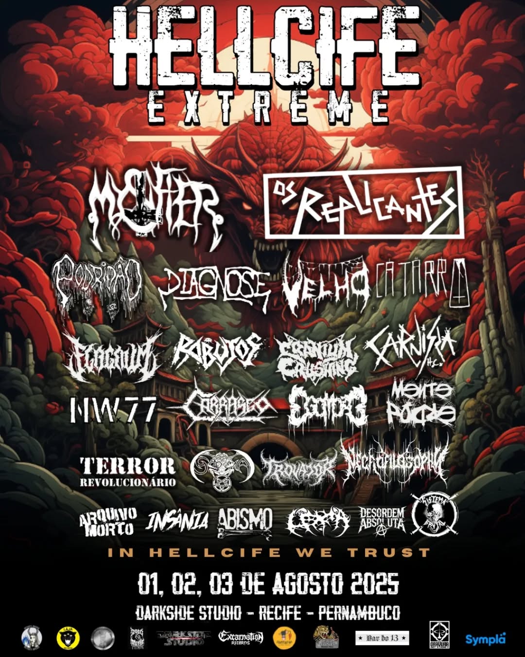 Cartaz de show em Recife, 3 de agosto de 2025 às 17:00