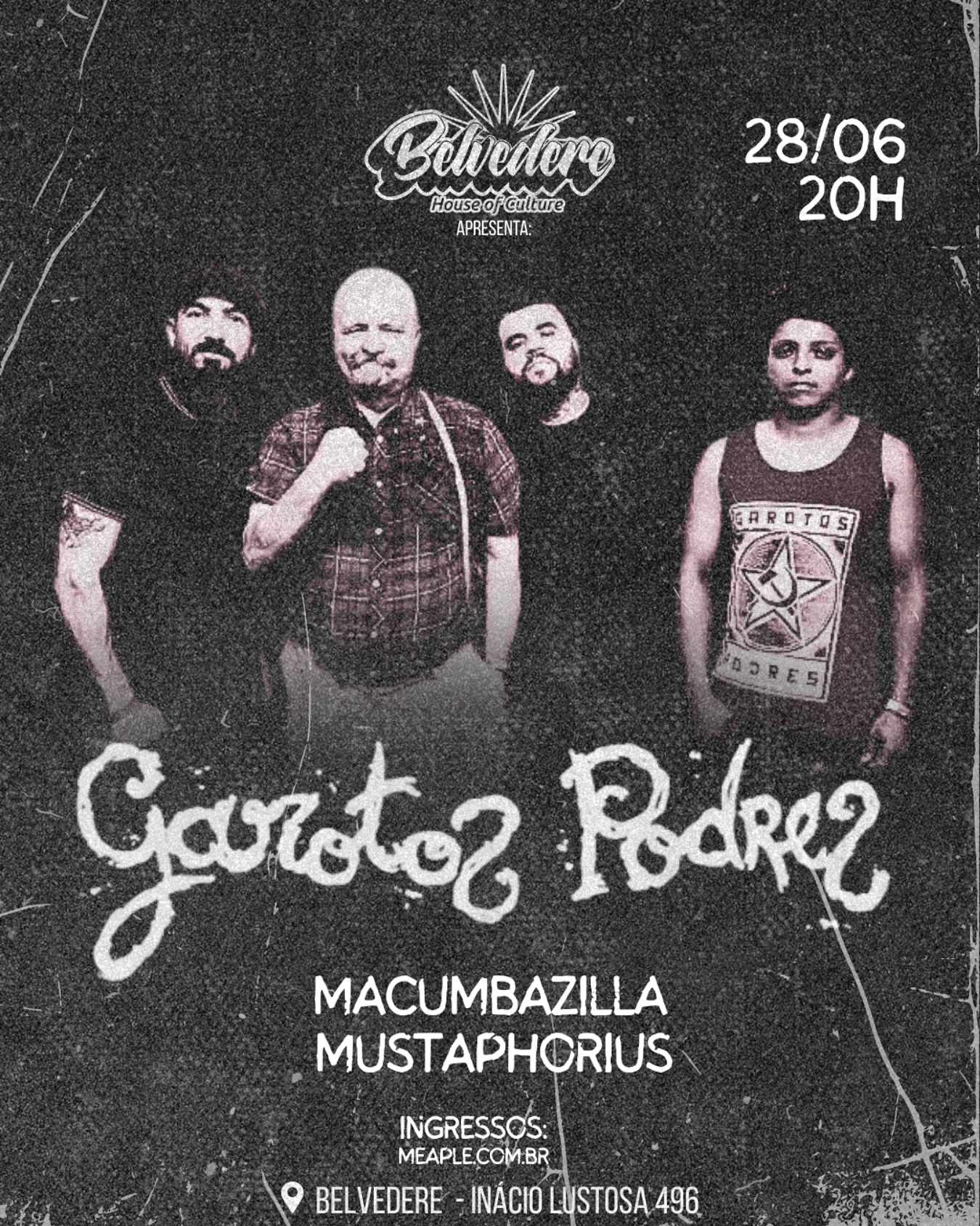 Cartaz de show em Curitiba, 28 de junho de 2025 às 20:00