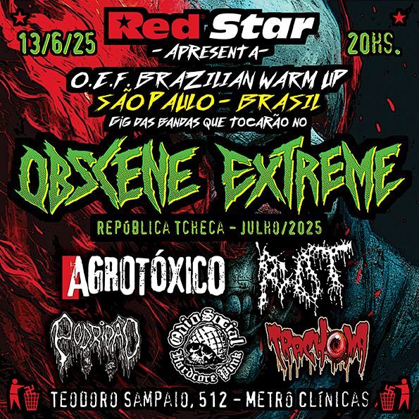 Cartaz de show em São Paulo, 13 de junho de 2025 às 20:00