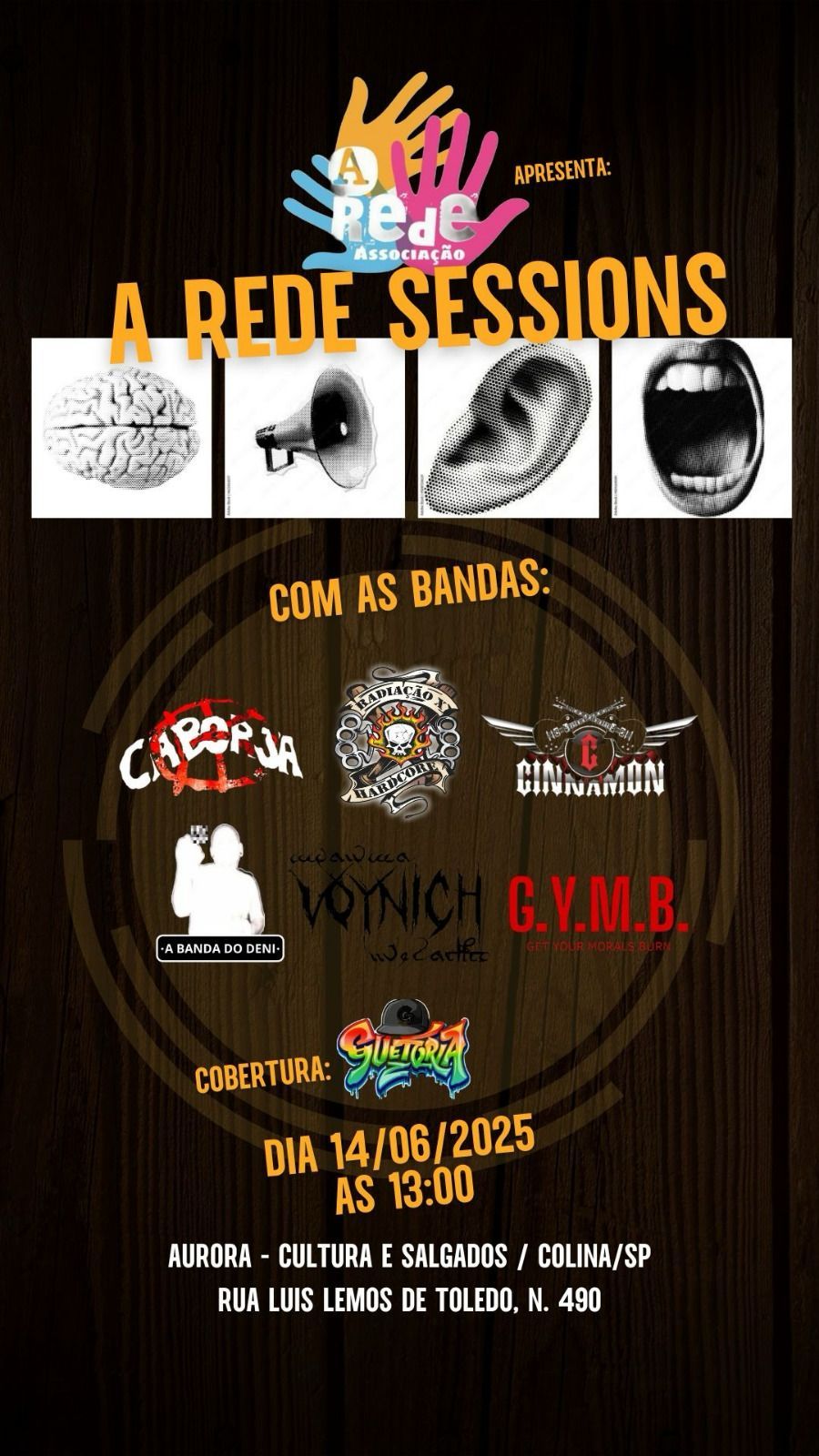Cartaz de show em Colina, 14 de junho de 2025 às 13:00