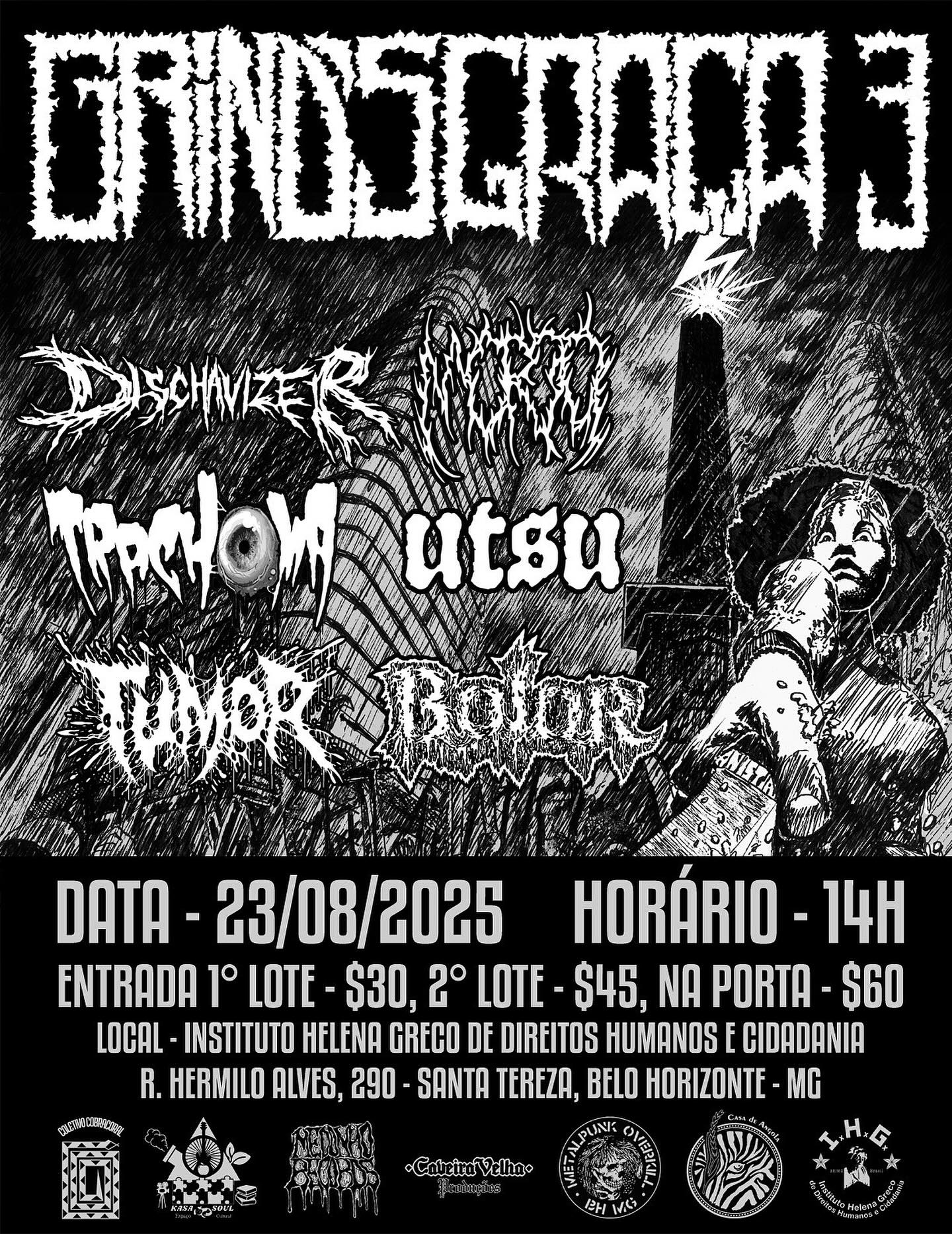 Cartaz de show em Belo Horizonte, 23 de agosto de 2025 às 14:00