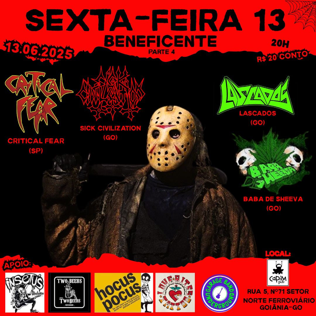 Cartaz de show em Goiânia, 13 de junho de 2025 às 20:00