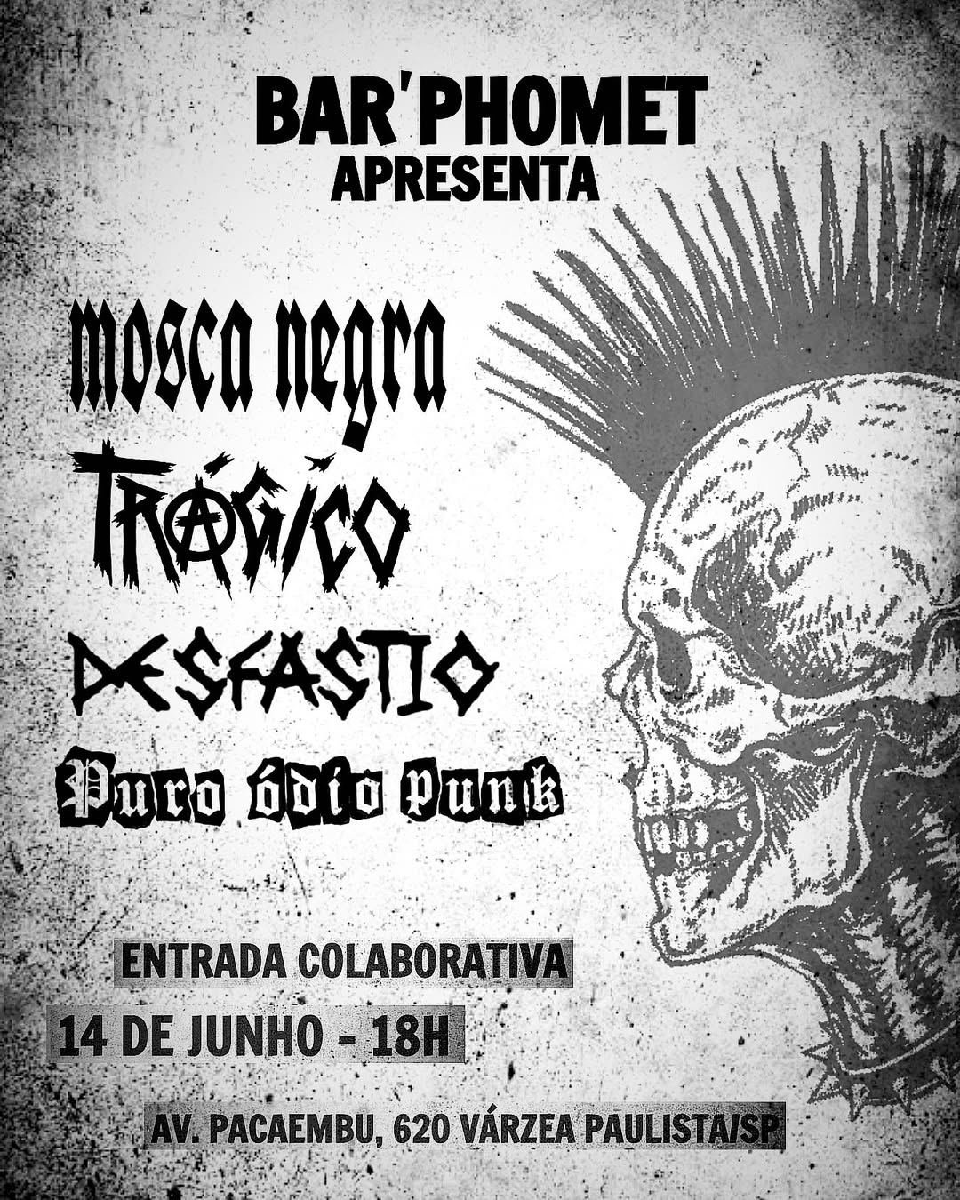 Cartaz de show em Várzea Paulista, 14 de junho de 2025 às 18:00