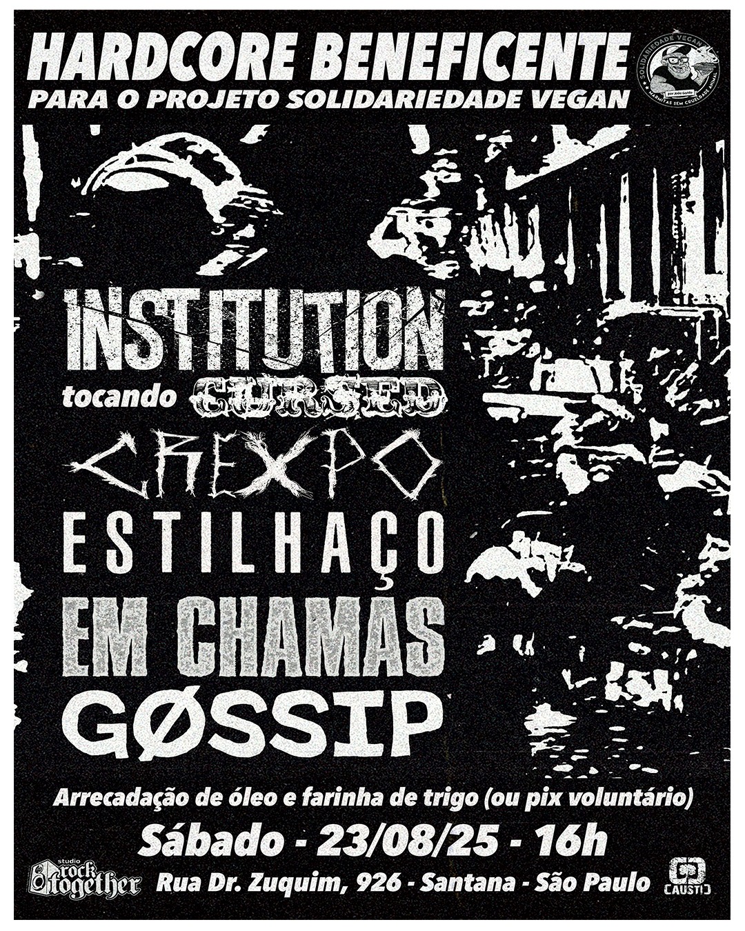 Cartaz de show em São Paulo, 23 de agosto de 2025 às 16:00