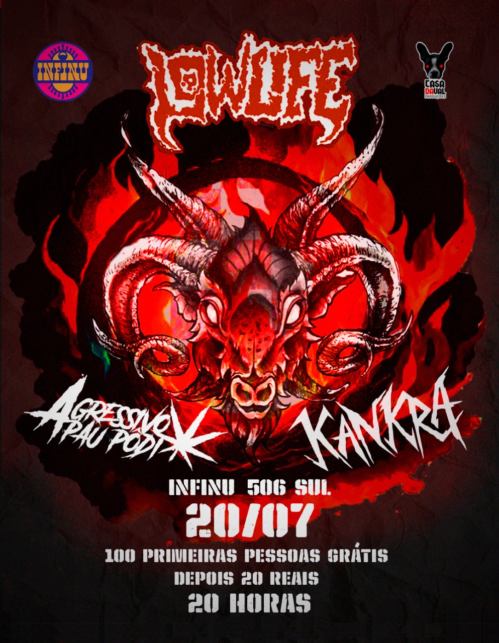 Cartaz de show em Brasília, 20 de julho de 2025 às 20:00